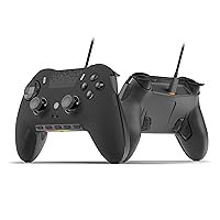 SCUF ENVISION Wired PC Gaming Controller - Five Remappable G-Keys - Remappable Back Paddles - iCUE Compatible - Black