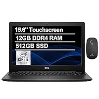 2021 Dell Inspiron 15 3593 15.6 Inch Touchscreen Laptop| Intel Core i7-1065G7 up to 3.9 GHz| 12GB RAM| 512GB SSD| Webcam| Bluetooth| HDMI| Win10 S + NexiGo Bundle (Renewed)