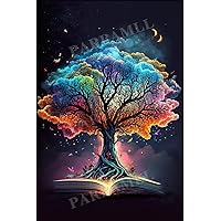 Adult Fun Interactive Puzzle, 300 Piece Puzzle Exercise Relaxed Educational Gift, Gifts for Friends Wall Decor Colorful Tree of Wisdom