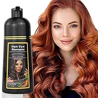 SOVONCARE Hair Dye Shampoo 3 in 1, Natural Hair Color Shampoo for Gray Hair Coverage Chestnut Brown, Instant Hair Coloring Shampoo for Women & Men, Herbal Ingredients, 30 Day Long Lasting 500 ml