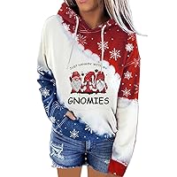 Hoodies for Women Christmas Long Sleeve Tunic Top Oversize Sweatshirt for Women