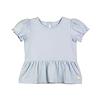 RuffleButts® Baby/Toddler Girls Ruffled Knit Top w/Bell Sleeve