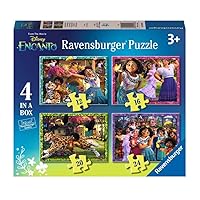Ravensburger Disney Encanto Puzzle, 4 Puzzles in 12,16,20,24 Pieces, Children's Puzzle for Age 3+ Years, Puzzle Size 70x50cm
