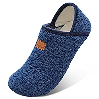 XIHALOOK House Slippers for Women Men Cozy Sock Shoes with Soft Rubber Sole Slip On for Indoor/Outdoor