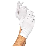 Amscan 393229 Santa Cotton Gloves, Adult Size, White