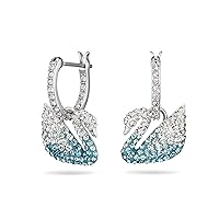 Iconic Swan Crystal Necklace and Earrings Jewelry Collection