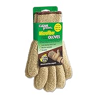 18040 CleanGreen Microfiber Cleaning and Dusting Gloves, Pair