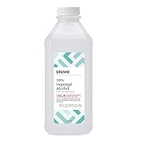 Amazon Brand - Solimo 50% Isopropyl Alcohol First Aid Antiseptic, Unscented, 16 fl oz (Pack of 1)