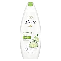 Dove go fresh Refreshing Body Wash Revitalizes and Refreshes Skin Cucumber and Green Tea Effectively Washes Away Bacteria While Nourishing Your Skin 12 oz