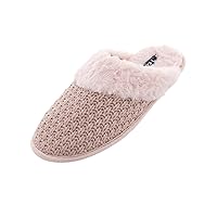 IZOD Womens Knit Scuff Slippers