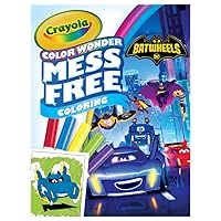 Crayola Batwheels Color Wonder Coloring Pages & Markers, Mess Free Coloring, Gift for Kids, Age 3, 4, 5, 6
