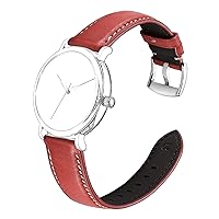 Genuine Leather Watch Straps, Pueblo Cowhide Leather Multi-color for Men Women with Pin Buckle,Valentine's Day Watch Bands for Him or Her,18mm 19mm 21mm 22mm