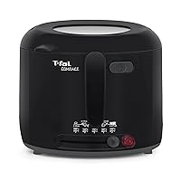 T-fal FF1228 Compact 1200-Watt Cool Touch Electric Deep Fryer with  Adjustable Temperature and 1.8-Liter Oil Capacity, 2.2-Pound, Black 