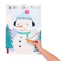 Amscan 9915276 - Pin the Nose on the Snowman Christmas Party Game