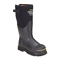 Dryshod Mens Slip Resistant Steel-Toe Gusset Work Safety Shoes Casual - Black