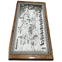 Traditional Ethnic Handmade Backgammon Board Game