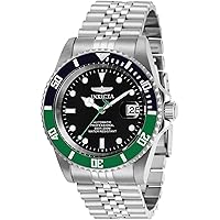 Invicta Men's Pro Diver Automatic Watch with Stainless Steel Band, Silver (Model: 29177)