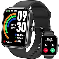 TOZO S3 Smart Watch (Answer/Make Call) Bluetooth Fitness Tracker with Heart Rate, Blood Oxygen Monitor, Sleep Monitor IP68 Waterproof 1.83-inch HD Color for Men Women Compatible with iPhone & Android