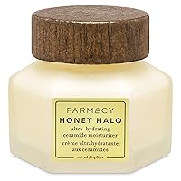 Farmacy Honey Halo Ceramide Face Moisturizer Cream - Hydrating Facial Lotion for Dry Skin (3.4 Ounce)