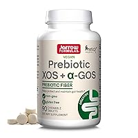 Jarrow Formulas Prebiotic XOS + GOS Prebiotic Fiber, Supplement for Gut Support, 90 Chewable Gut Health Tablets, 30 Day Supply