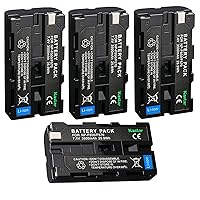Kastar NP-F580 Battery 7.4V 3500mAh Replacement for Blackmagic Design NP-F570 Battery, Blackmagic Design Pocket Cinema Camera 6K Pro, Blackmagic Design Pocket Cinema Camera 6K G2 (4-Pack)