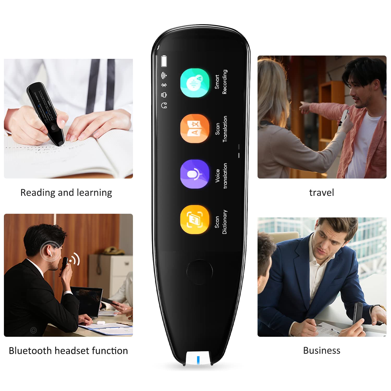 Buoth Vormor Translation Pen scan X5 | Translator Voice Translator Device | 112 Languages | Text-to-Speech Scanner Reader Pen | OCR/Wi-Fi | Voice Translator for Meetings Travel Learning