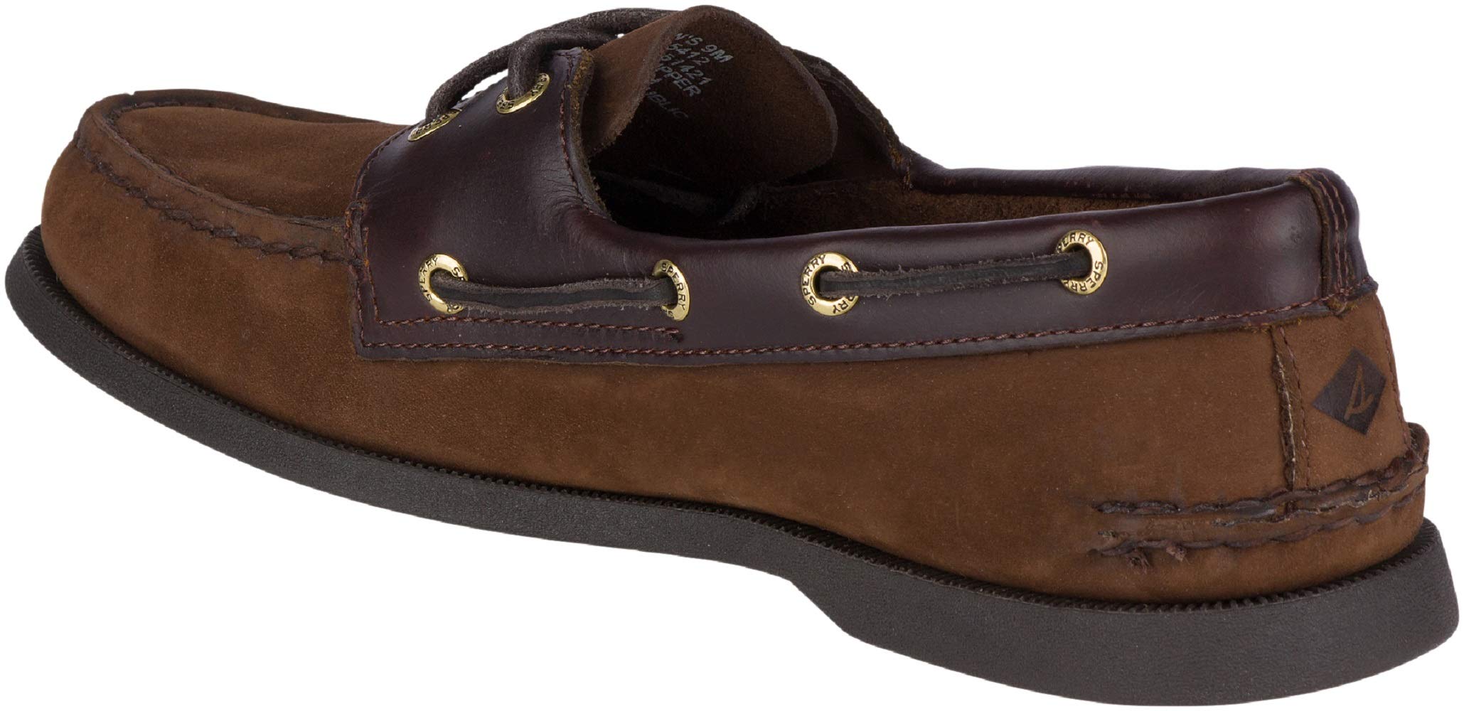 Sperry Men's Authentic Original 2-Eye Boat Shoe, Brown/Buc Brown, 9.5 M US