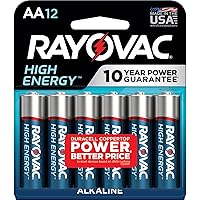 Rayovac AA Batteries, Double A Battery Alkaline, 12 Count