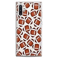 Case Compatible for Samsung A91 A54 A52 A51 A50 A20 A11 A12 A13 A14 A03s A02s Football Pattern Print Design Cute Clear Manly Slim fit Flexible Silicone American Soft Sport Championship Teen