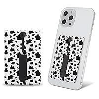 Cow Print Cell Phone Card Holder for Phone Case Stick On Card Wallet Sleeve Phone Pocket for Back of Phone