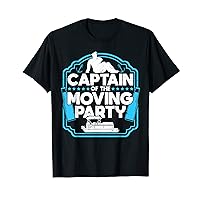 Mens Captain of the Moving Party Pontoon Boat Captain Boating Men T-Shirt