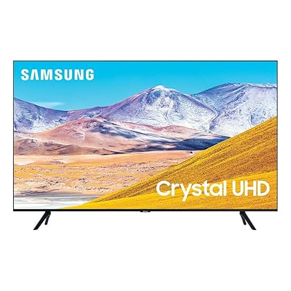 SAMSUNG 75-inch Class Crystal UHD TU-8000 Series - 4K UHD HDR Smart TV with Alexa Built-in (UN75TU8000FXZA, 2020 Model)