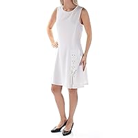 1.STATE Womens Lace Up A-Line Dress