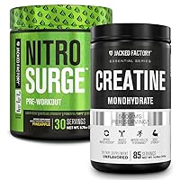 Jacked Factory Nitrosurge Pre-Workout in Pineapple & Creatine Monohydrate for Men & Women