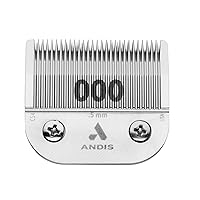 Andis – 64480, Ceramic Edge Carbon-Infused Detachable 0.5mm Clipper Blade - Close Cutting, Body Grooming Blades - Compatible With Most Andis, Oster A5, Series Clipper - Size 1/50