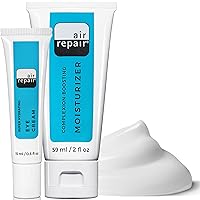 Skin Moisturizer & Eye Repair Cream - Air Repair Super Hydrating Eye Cream for Dark Circles, Wrinkles, & Puffy Eyes, & Complexion Boosting Face Moisturizer with Hyaluronic Acid - Vegan Skin Care Set