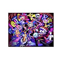 Anime Art Poster The Amazing Digital Circus Poster Gift for Kids Art Wall Decoration Printing (7) Canvas Painting Posters And Prints Wall Art Pictures for Living Room Bedroom Decor 16x20inch(40x51cm)