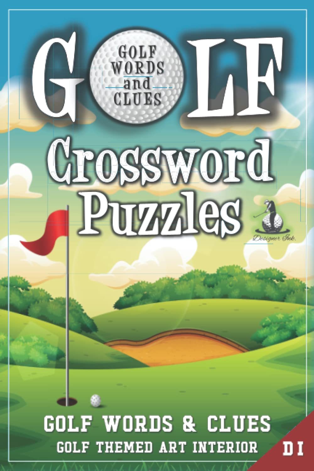 Golf Crossword Puzzles: Golfers, Courses, Terms, Legends. Golfing Sports Interior. Easy to Hard Words. ALL AGES Activity.