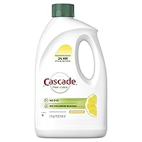 Cascade Free & Clear Gel Dishwasher Detergent, Lemon Essence, 75 Oz