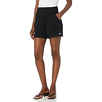 Andrew Marc Women's Mid Thigh Length Relaxed Fit Standard Rise Fold-Over Waistband Lounge Short