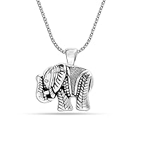 LeCalla 925 Sterling Silver Cute Good Luck Animals Elephant Pendant Necklace Bracelet Earrings Jewelry Gifts for Women Ladies