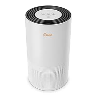 Crane Air Purifier with True HEPA Filter, Germicidal UV Light, 300 Sq Feet Coverage, Timer Function, Sleep Mode, Washable Particle Filter, EE-5068