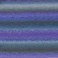 Mille Colori Baby Yarn, 100% Merino Wool Superwash, 50 g / 1.75 oz (845-88 - Blues-Grey-Violet)