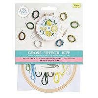 Cross Stitch Craft Kit Set, Lemons, DIY Craft, Make Your Own, Home, Children and Adults Hobby