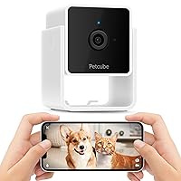 Petcube Cam Indoor Wi-Fi Pet and Security Camera with Phone App, Pet Monitor with 2-Way Audio and Video, Night Vision, 1080p HD Video and Smart Alerts for Ultimate Home Security