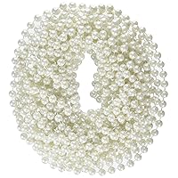 Rhode Island Novelty 48-Inch 12mm Faux Pearl Necklace, White, Pack of 12