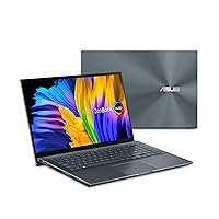ASUS ZenBook Pro 15 OLED Laptop 15.6” FHD Touch Display, AMD Ryzen 9 5900HX CPU, NVIDIA GeForce RTX 3050 Ti gpu, 16GB RAM, 1TB PCIe SSD, Windows 11 Pro, Pine Grey, UM535QE-XH91T (Renewed)