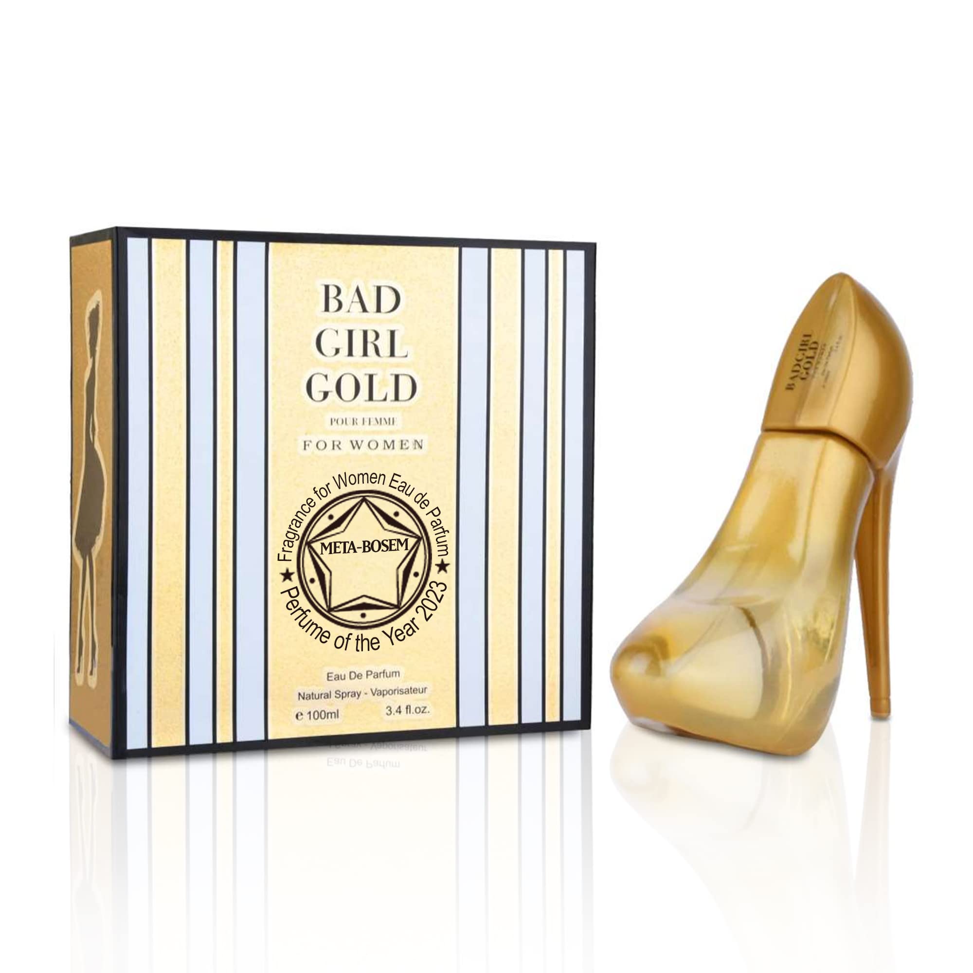 META-BOSEM 5-Pc Set Perfume Collection for Women Girl's High Heel Shoe Shaped Fancy Bottle Fragrance, Eau de Parfum Natural Spray - Fresh Feminine Scent (Pack of 5) Each 3.4 Fl Oz, Total 17.0 Fl Oz