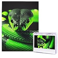 3D Snake Puzzles 500 Pieces Personalized Jigsaw Puzzles Photos Puzzle for Family Picture Puzzle for Adults Wedding Birthday (29.5