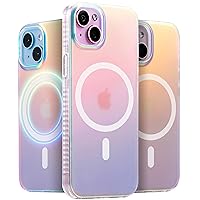 LONLI Hue - for iPhone 15 Case [Compatible with Magsafe] - Holographic Iridescent - [10FT Droptection] [4 Airbag Cushioned Corners] - Cute, Unique and Aesthetic (2023)